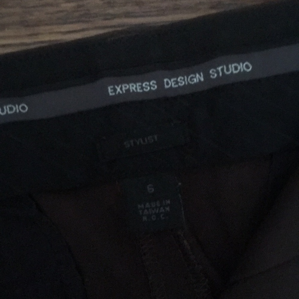 EXPRESS brown work pants boot cut 6 - Picture 4 of 10